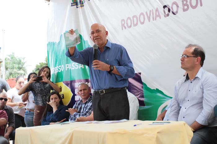 Governador Confúcio Moura autoriza o o asfaltamento da Rodovia do Boi no Sul de Rondônia