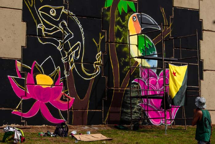Viadutos de Porto Velho são transformados pela arte de rua através do projeto Graffizônia