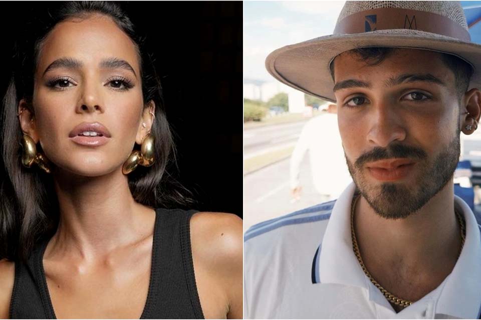 Bruna Marquezine e João Guilherme são vistos em clima de romance no Rio