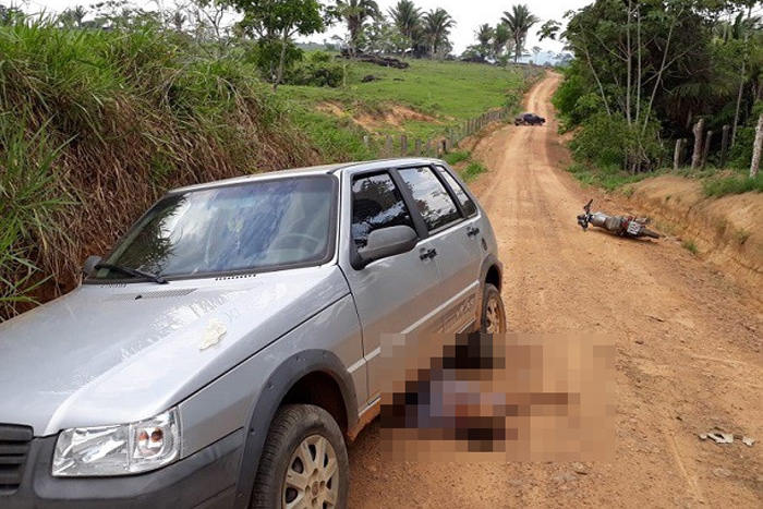 Sogro atropela e mata genro por acidente em estrada vicinal de Gov. Jorge Teixeira