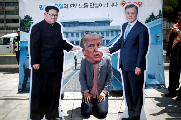 Líderes das duas Coreias se reúnem em encontro surpresa