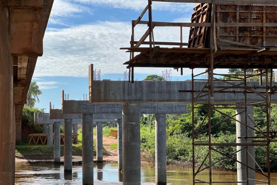 Duplica O Da Ponte Sobre Rio Jaru Segue Em Ritmo Acelerado Geral