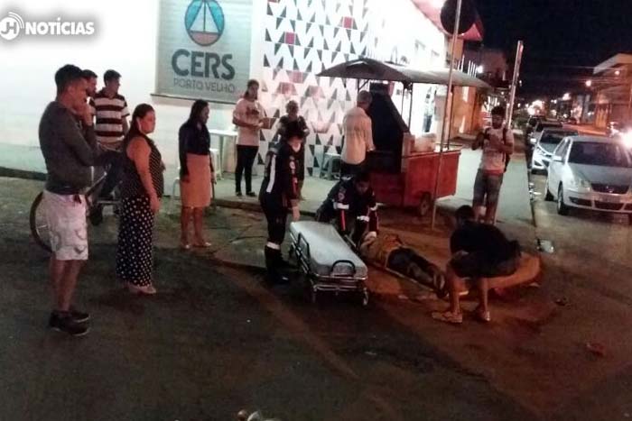 Porto Velho: Motorista avança cruzamento atropela idoso e criança
