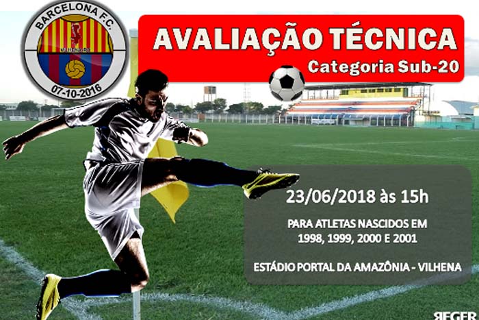 Sub-20: Barcelona fará avaliação técnica neste sábado