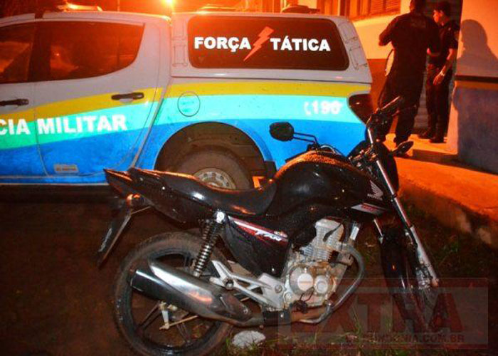Força Tática recupera moto roubada e detêm suspeitos em Vilhena