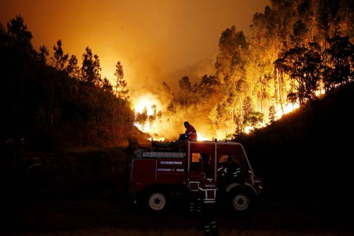 Incêndio florestal em Portugal mata mais de 60 pessoas
