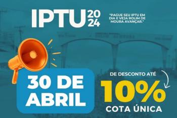 Desconto de 10% no IPTU acaba nesta terça-feira em Rolim de Moura