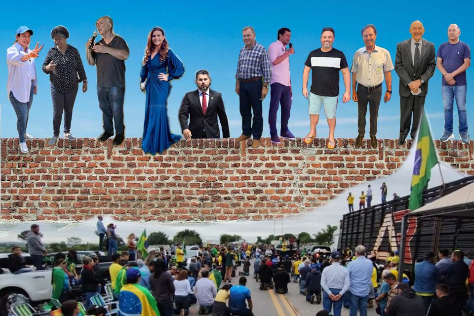 Um atrás do muro e o resto em cima: bancada de Rondônia ignora retorno da radicalização dos protestos nas rodovias