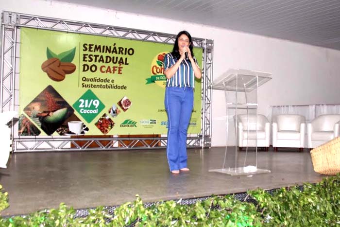 3º Concafé - Prefeita destaca a importância do café na economia do município