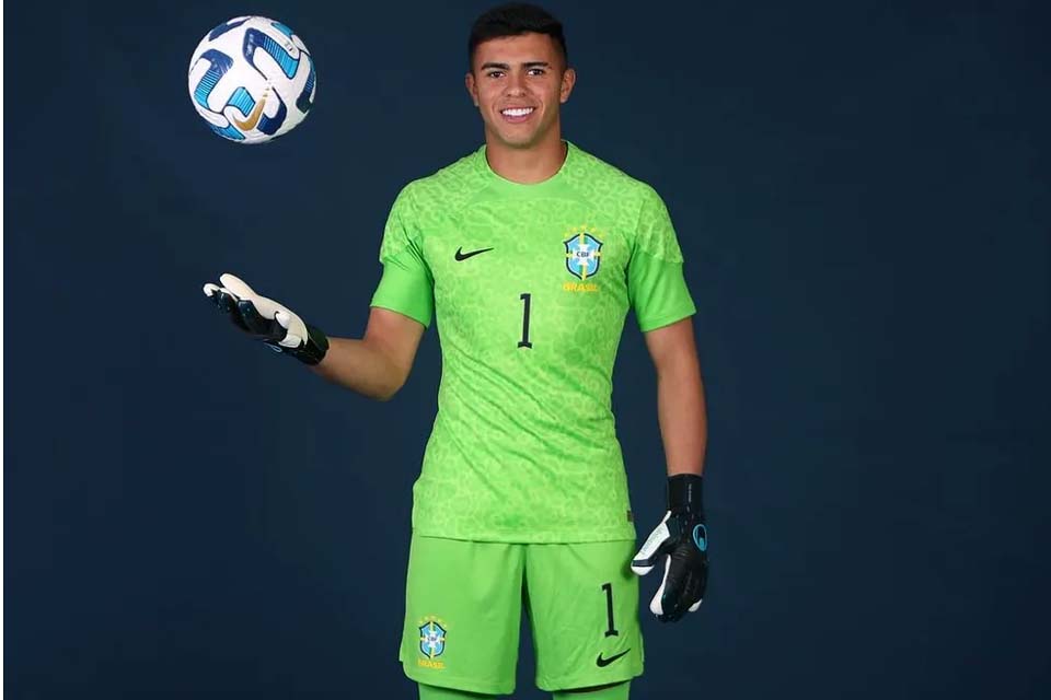 Mycael, goleiro rondoniense, veste a número 1 da Seleção Brasileira sub-20