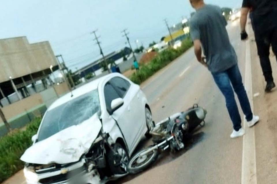 Motociclista tem perna amputada em grave acidente na BR-364