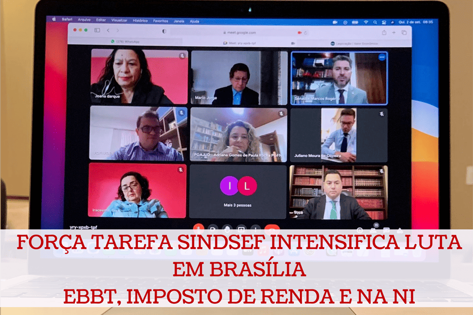 Força Tarefa SINDSEF-RO intensifica luta em Brasília pelo EBTT, Imposto de Renda e Nível Auxiliar para Nível Intermediário