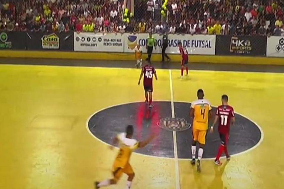Fortaleza goleia o Deportivo Futsal no primeiro confronto pelas quartas de final da Copa do Brasil
