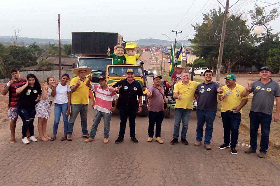 Luizinho Goebel e Evandro Padovani realizam caminhada em Primavera, São Felipe e Parecis