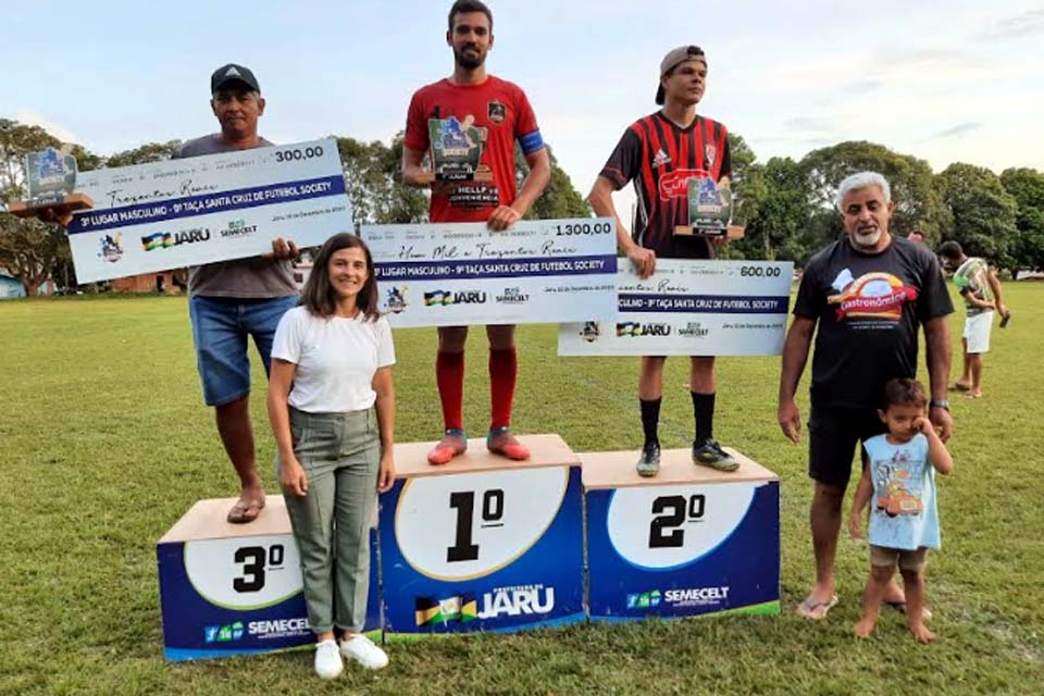 Jaru: 9ª Taça Santa Cruz de Futebol Society é definida nos pênaltis