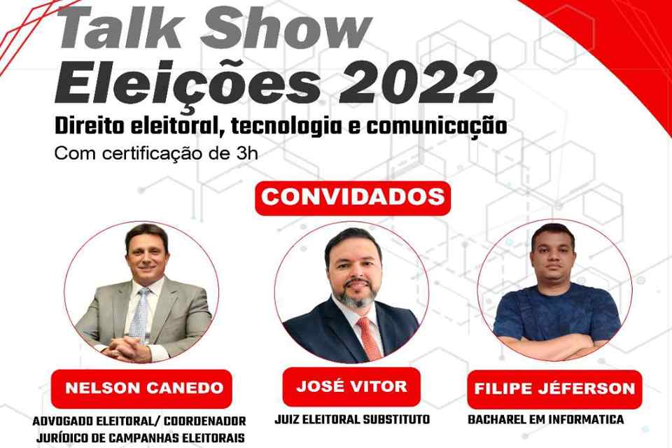 Cursos das áreas de tecnologia, comunicação e direito da Uniron promovem Talk Show sobre as Eleições 2022