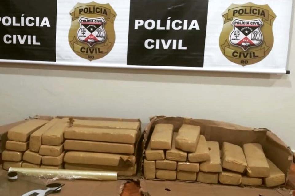 Polícia Civil apreende 42 kg de maconha em Pimenta Bueno