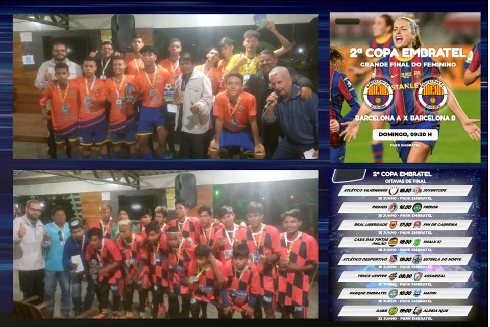 Copa Parque Embratel de Futebol Society já tem campeão Sub-15; no Feminino a final será no domingo   