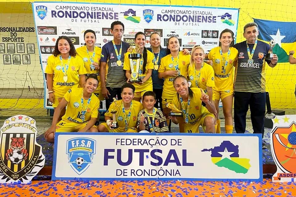 Asdericel se torna campeão no futsal e garante vaga em disputas nacionais