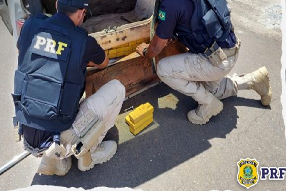 Polícia Rodoviária Federal apreende quase 90 quilos de maconha em Vilhena