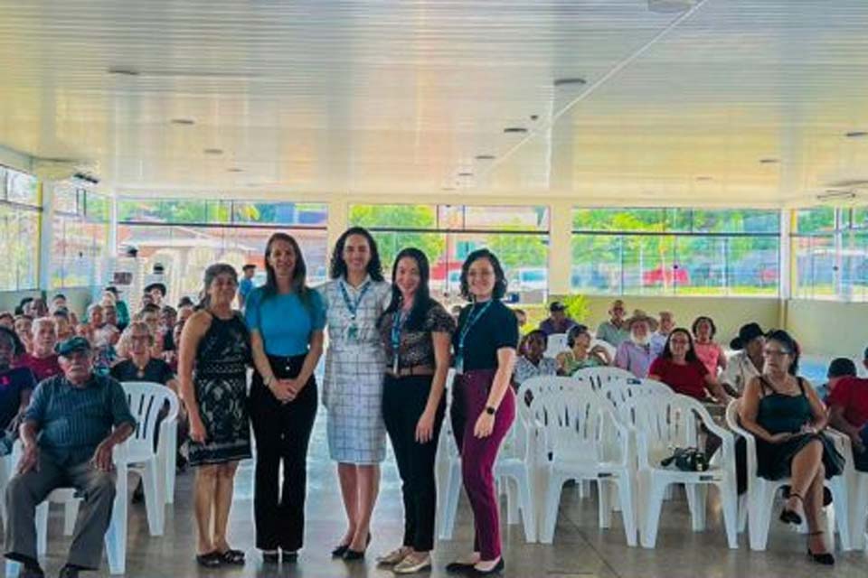 Semast de Pimenta Beuno em parceria com Caixa promove palestra para idosos sobre a prevenção contra golpes