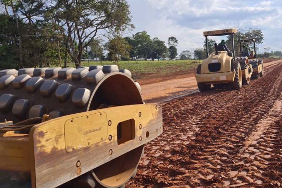 Iniciada obra de asfaltamento da RO-491 entre Santa Luzia d’Oeste e São Felipe d’Oeste