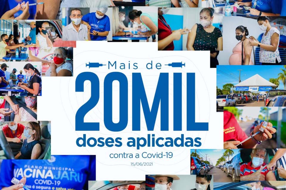 Município ultrapassa marca 20 mil doses de vacinas aplicadas; campanha será retomada com a chegada de mais lotes de imunizantes