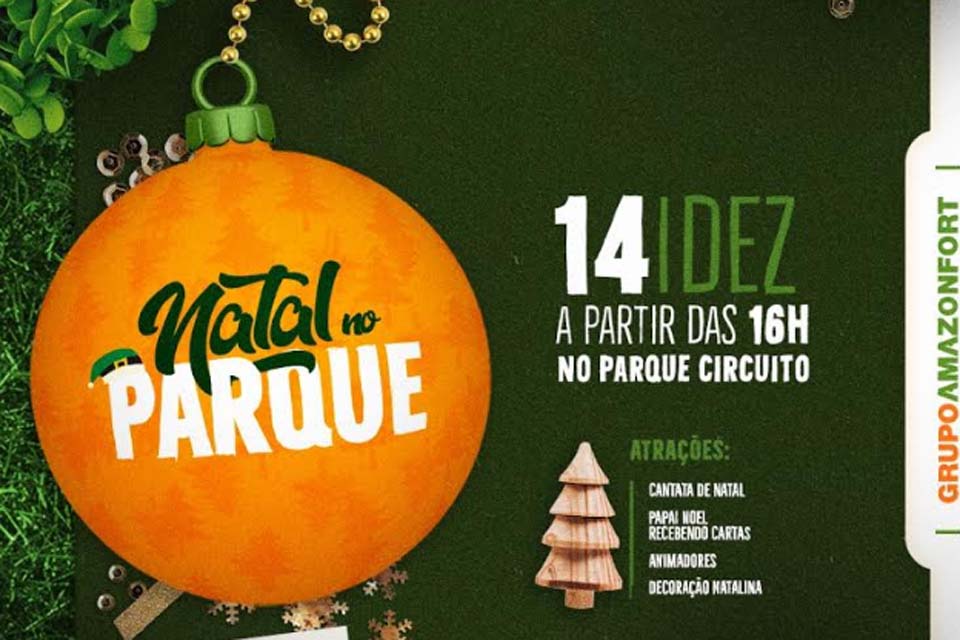 Parque Circuito recebe programação gratuita de Natal no próximo sábado (14)