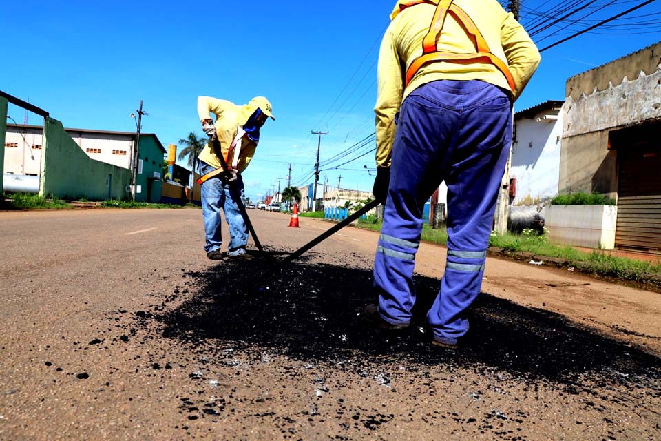 Porto Velho - Frentes de serviços de infraestrutura seguem em vários pontos da cidade