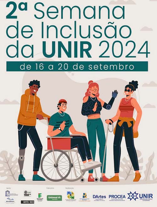 2ª Semana de Inclusão da UNIR acontece entre 16 e 20 de setembro