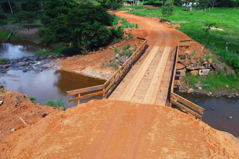 Ponte no Rio Passaqual é concluída na Rodovia-466, sentido distrito de Bom Jesus