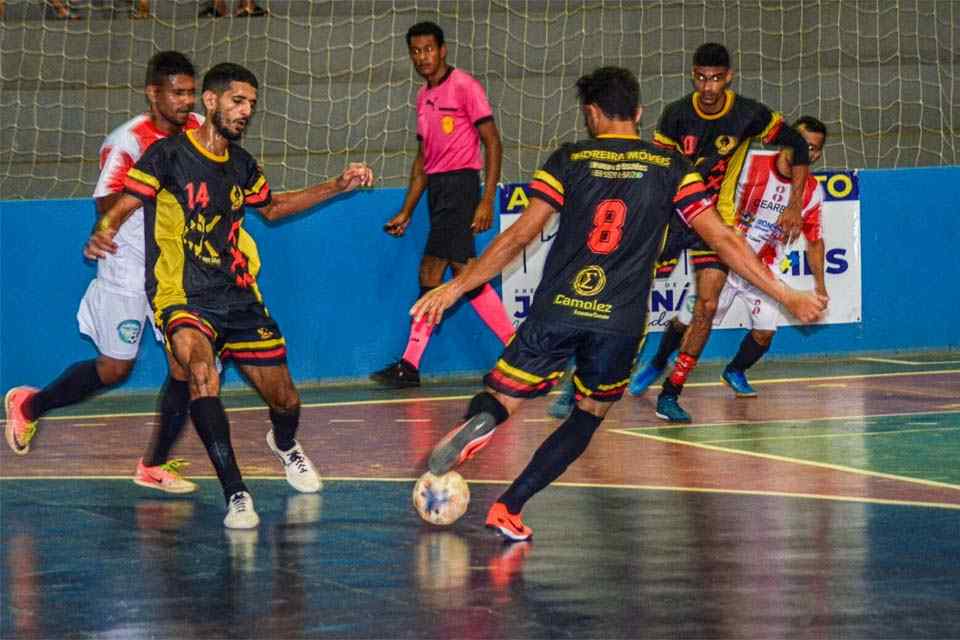 Equilíbrio marca resultados iniciais da 43ª Taça Alvorada de Futsal em Ji-Paraná