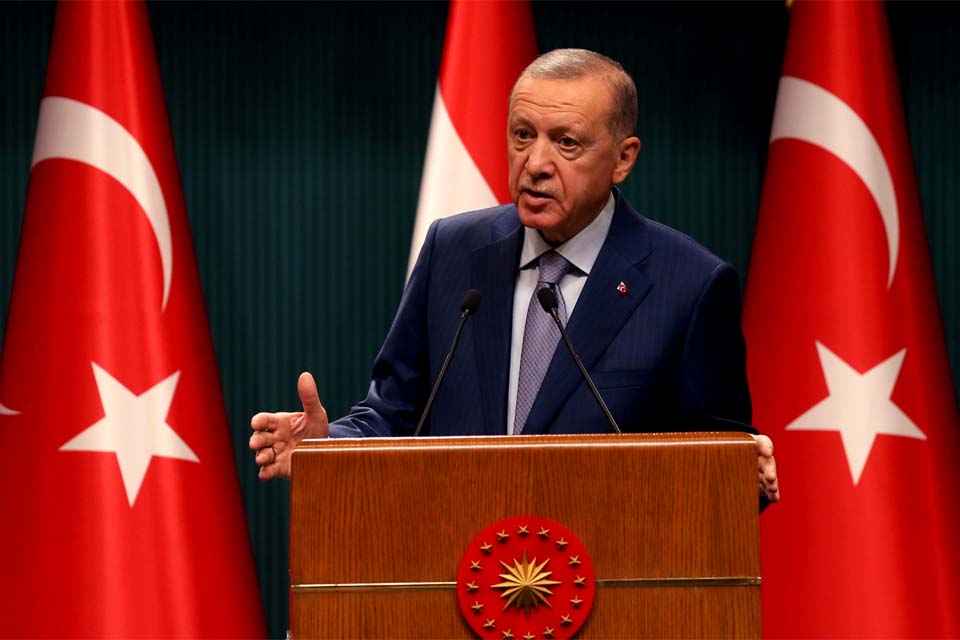 Presidente da Turquia, Recep Erdogan, critica ocidentais por não serem justos e equitativos