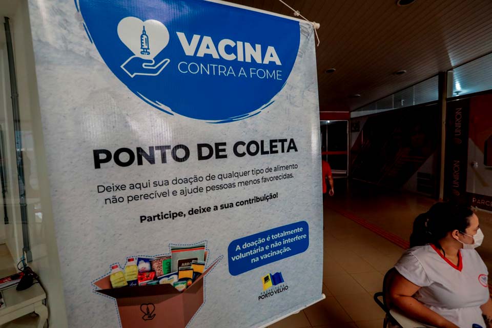 Em Porto Velho, Campanha Vacina Contra a Fome arrecada alimentos para famílias vulneráveis