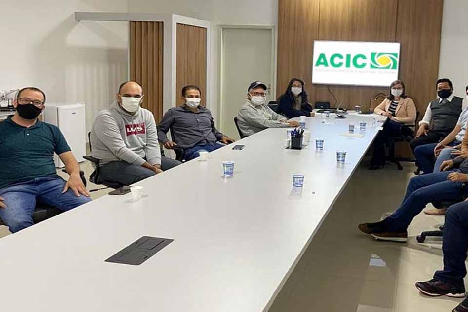 Diretoria realiza reunião mensal visando estratégias para fortalecimento da ACIC