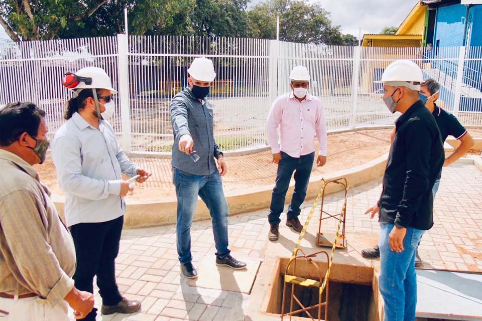 Obra de ampliação da estação de tratamento de esgoto do complexo administrativo de Rondônia está em fase final