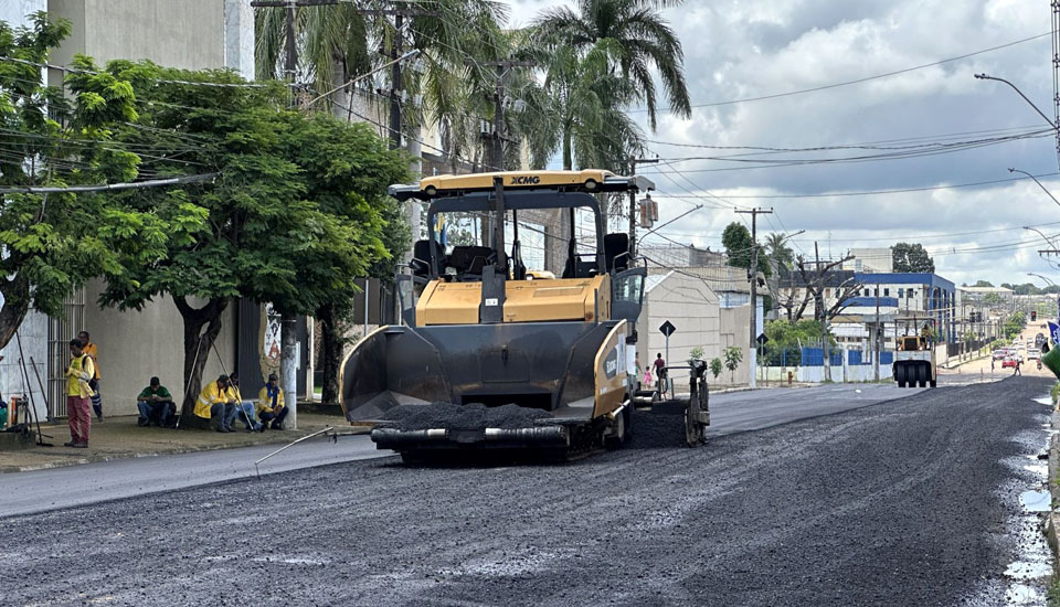 Prefeitura de Porto Velho inicia recapeamento da avenida Rogério Weber