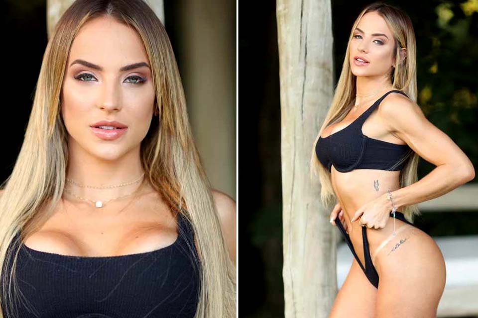 Gabi Martins sensualiza de lingerie nas redes e mostra marquinha de biquíni