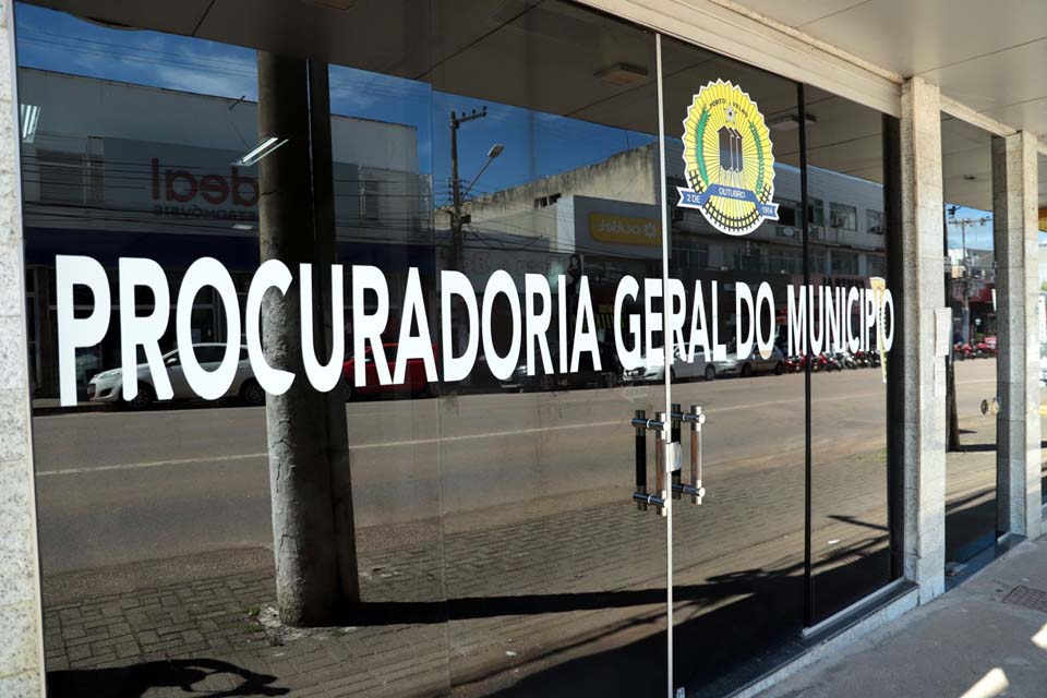 Atendimentos presenciais na Procuradoria Geral do Município estão suspensos de 24 a 26 de novembro