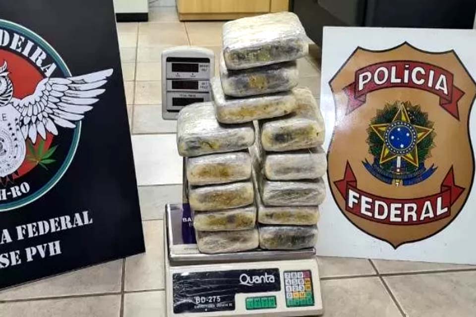 PF prende homem tentando embarcar para SP com 14 quilos de supermaconha  