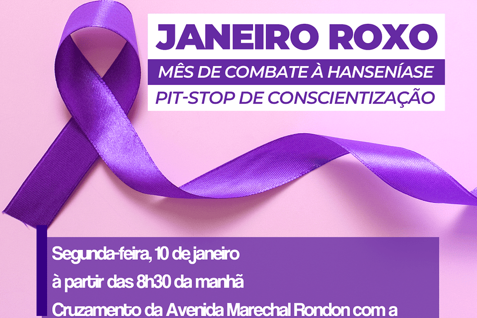 Pit-stop da Campanha Janeiro Roxo acontece na segunda-feira (10)