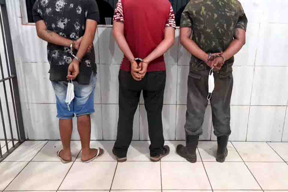 Trio é preso acusado de furtar peças da Caerd em Porto Velho