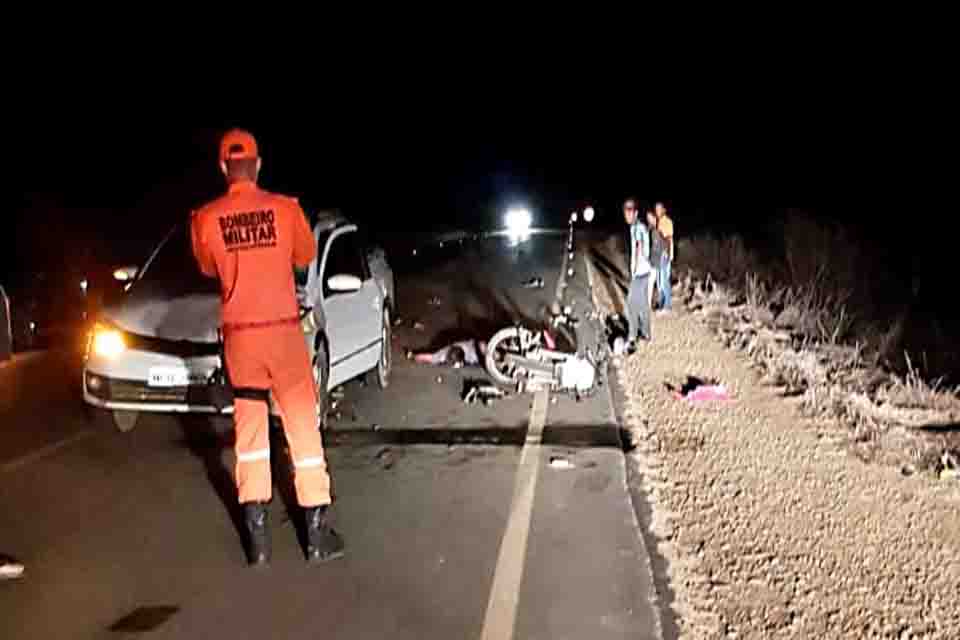 Motociclista morre em colisão frontal com carro na linha 603 