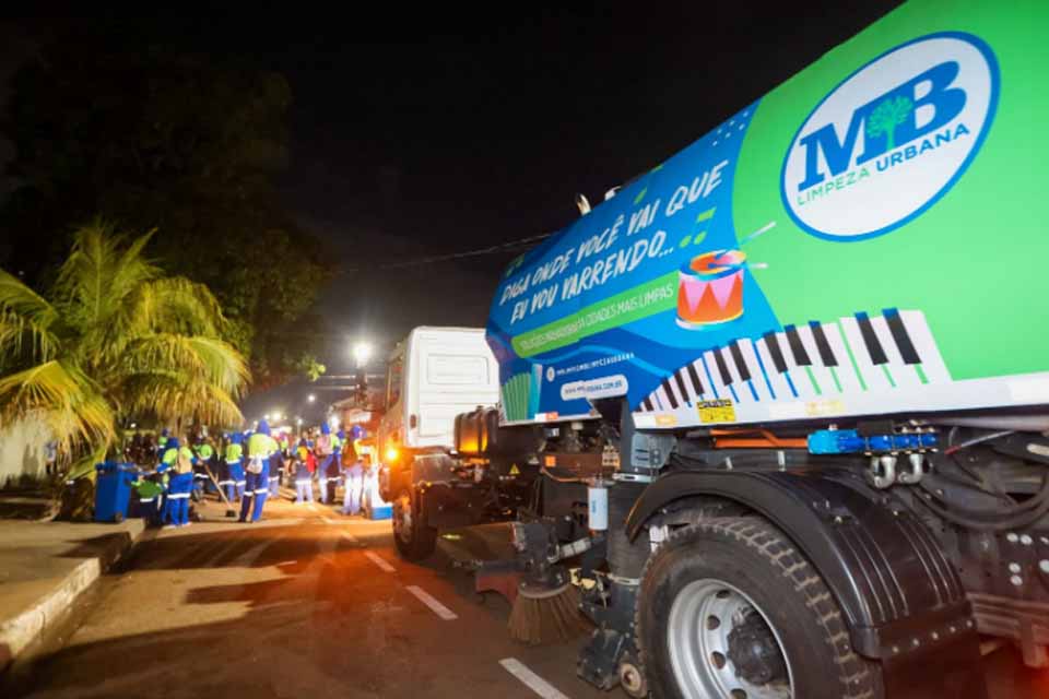 Prefeitura inova na limpeza das ruas durante o carnaval de Porto Velho