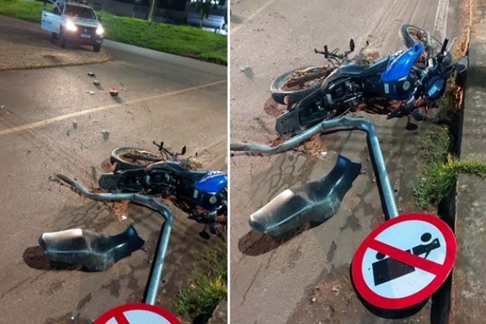 Suspeito que pilotava moto furtada é preso ao tentar fugir da PM