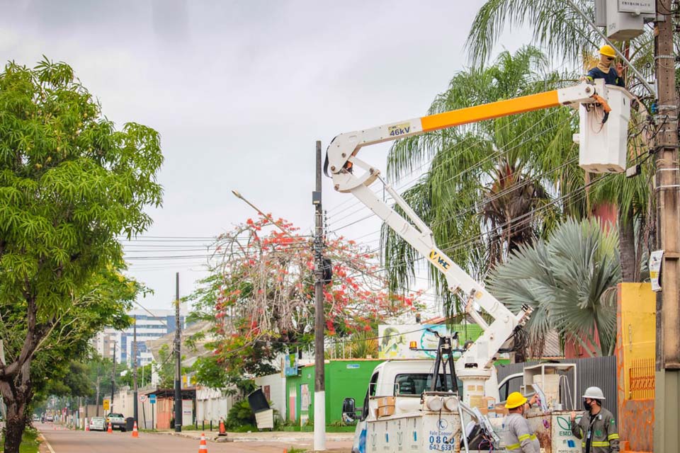 Substituição por luminárias LEDs em avenidas de Porto Velho traz economia aos cofres públicos