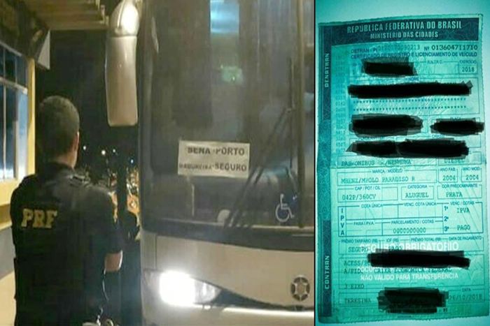  BR-364: PRF prende motorista de ônibus por uso de documentos falsos