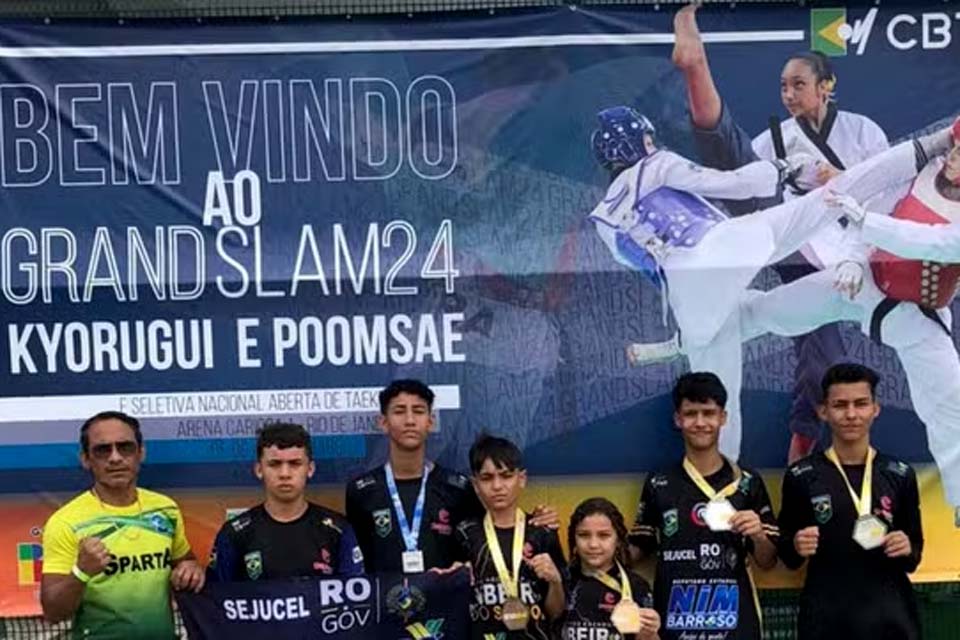 Rondônia fatura cinco medalhas em Grand Slam de taekwondo