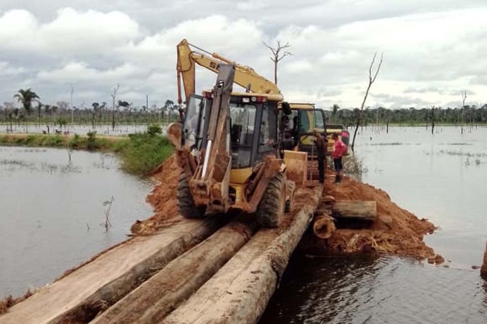 Prefeitura segue com intenso trabalho de recuperação e melhorias nas vicinais de Porto Velho