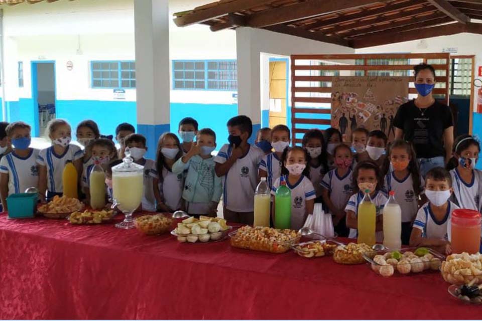 Secretaria de Educação desenvolve projeto de alimentação saudável com alunos da educação infantil